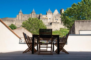 La terrasse de La Tour Pinte.